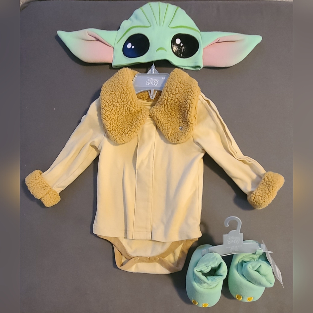 Disney Grogu Costume - Green and Cream